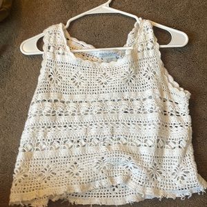 Cute vintage white stage summer top